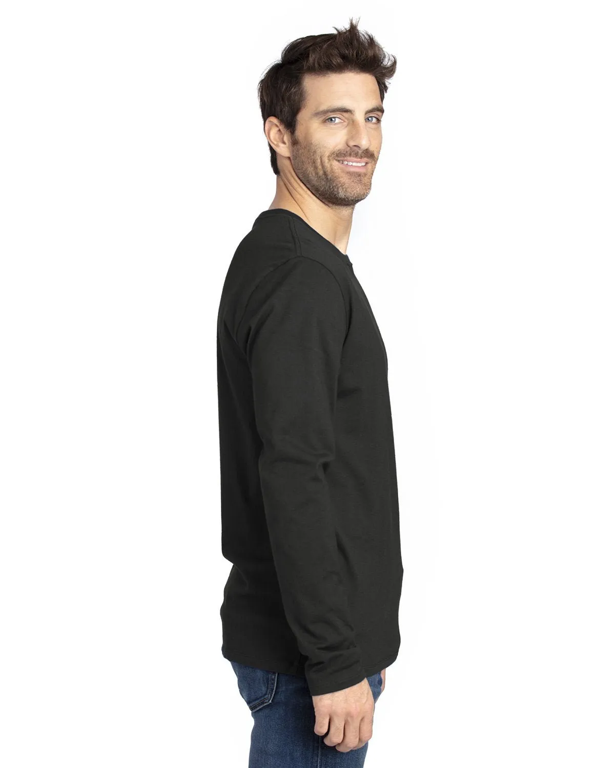 100LS-Threadfast Apparel-BLACK