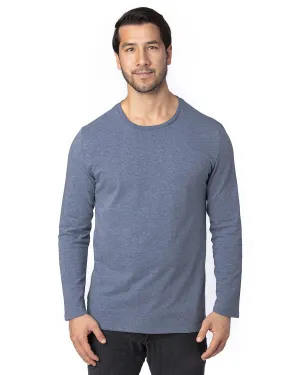 100LS-Threadfast Apparel-NAVY HEATHER