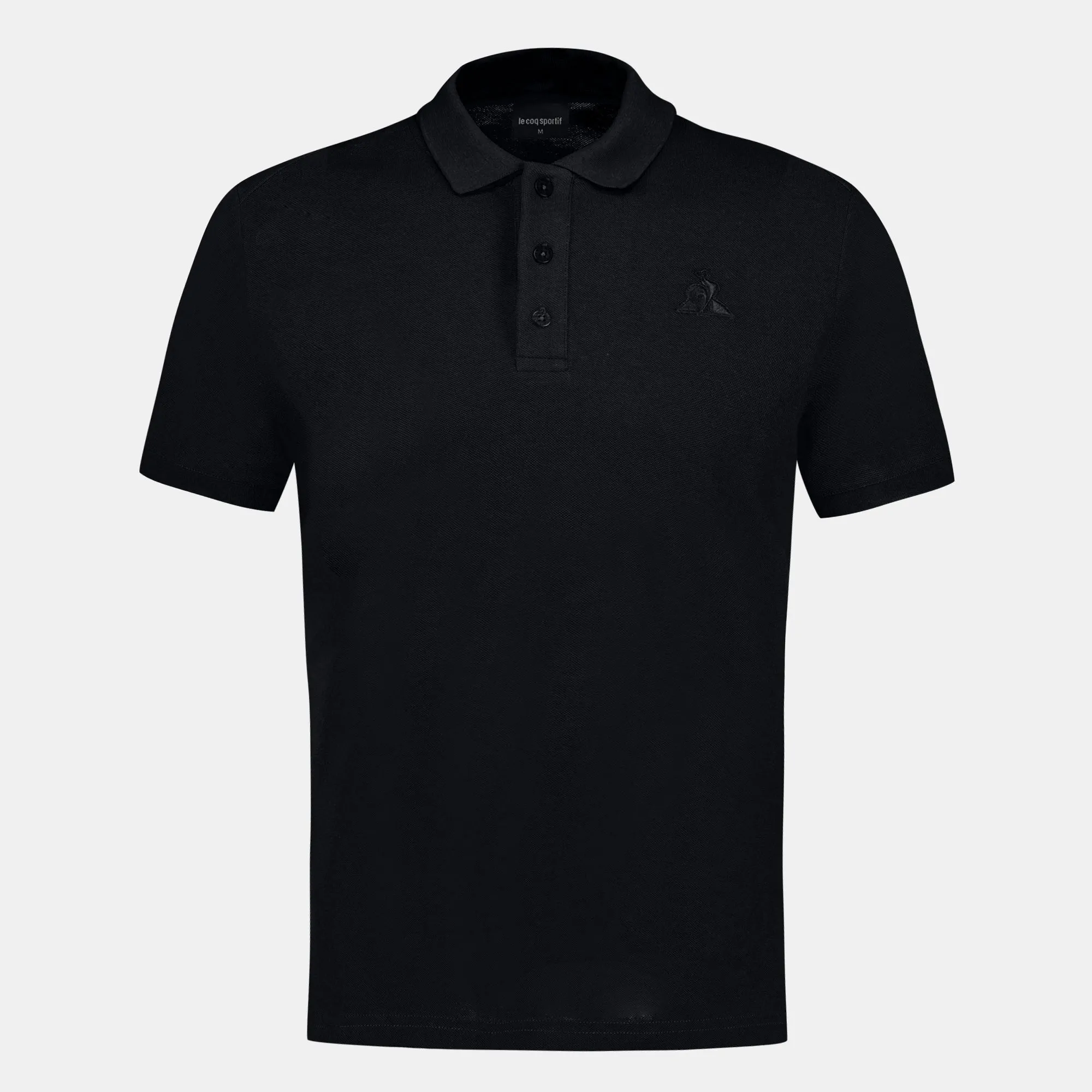 2410410-ESS T/T Polo SS N°1 M black | Polo Homme en jersey piqué coton