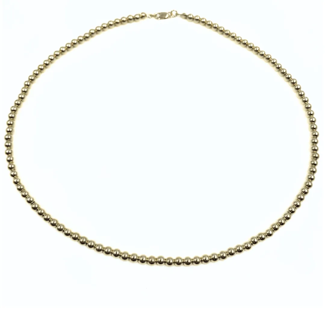 4mm 14k Gold Filled Waterproof Necklace