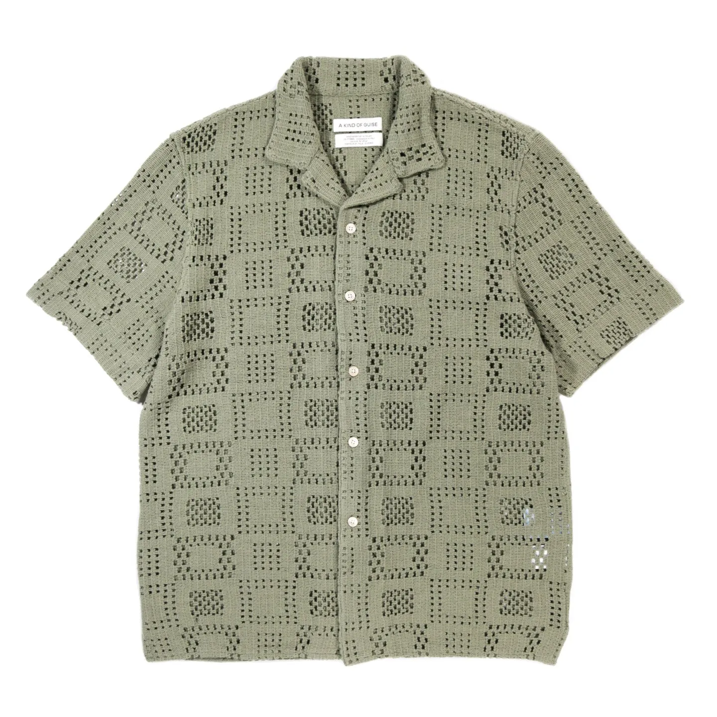 A KIND OF GUISE GIOIA SHIRT SAGE CROCHET