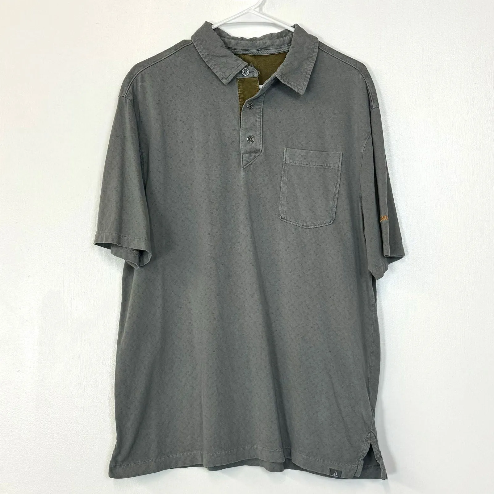 Ascend | Mens 3-Button S/s Polo Shirt | Color: Gray | Size: L