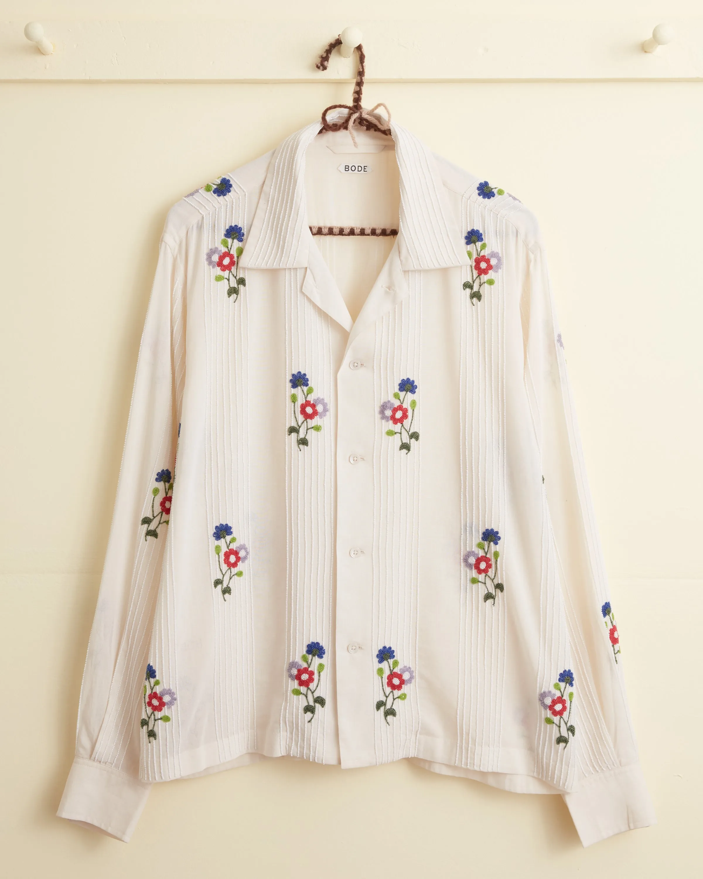 Beaded Wildflower Long Sleeve Shirt