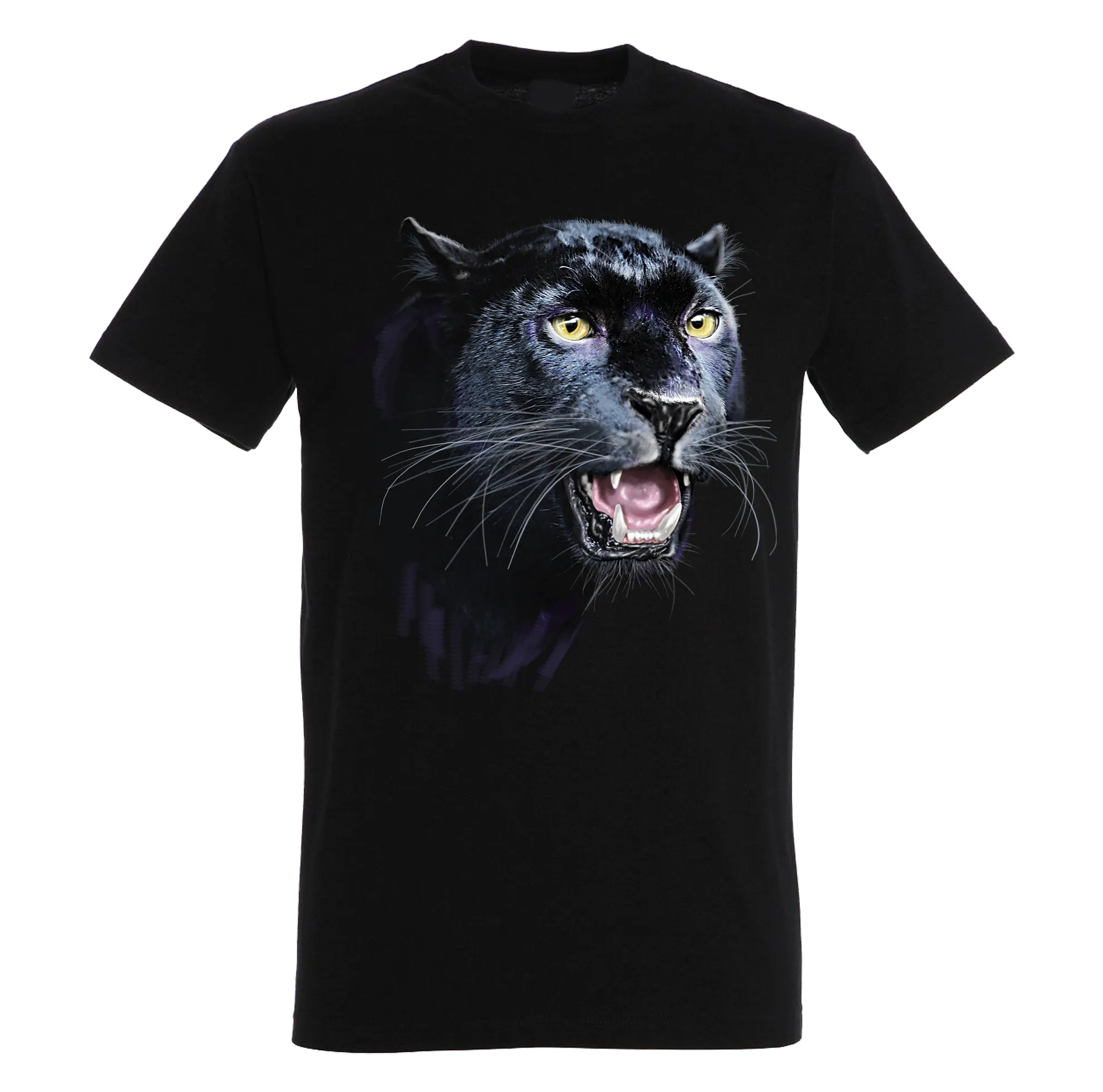 Black Panther Head T-Shirt