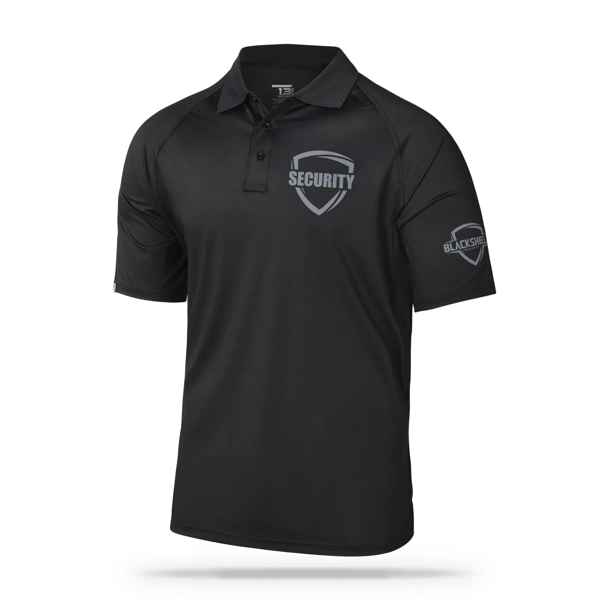 [BLACKSHIELD SECURITY] Performance Polo [BLK/GRY]