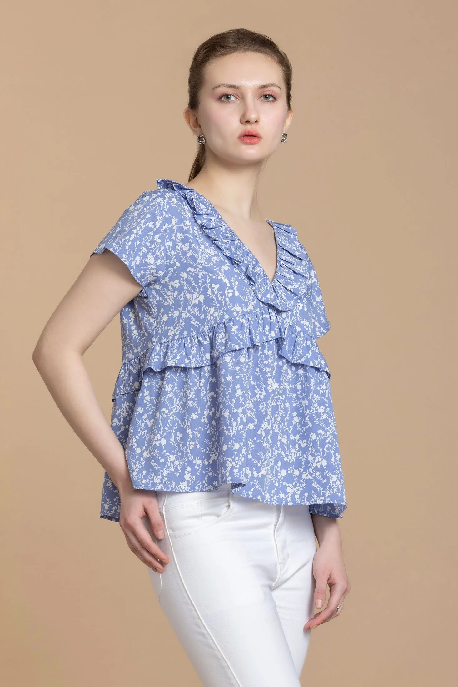 Bohera Ellianna Ruffled Top