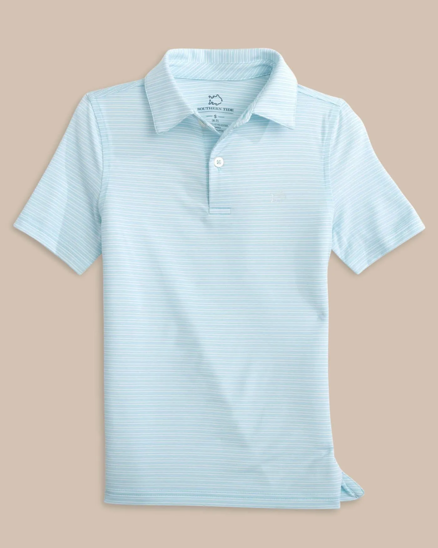 Boys Driver Camden Stripe Performance Polo