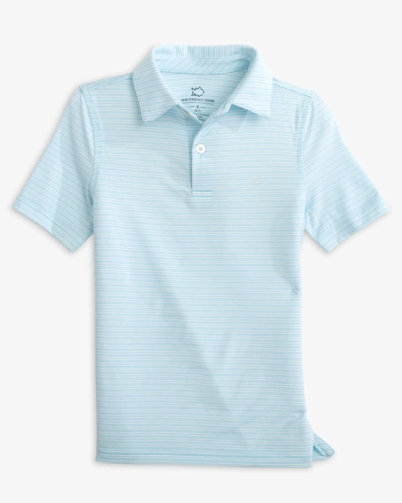 Boys Driver Camden Stripe Performance Polo