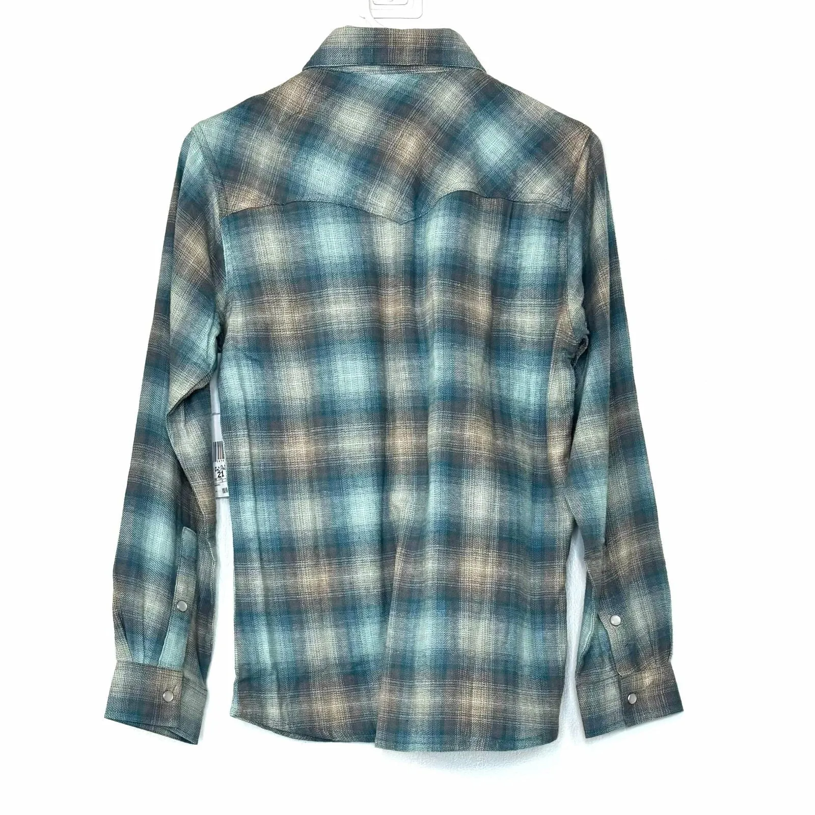 Canyon Guide Outfitters | Womens Dolly Flannel Long Sleeve Snap Shirt | Color: Turquoise | Size: S | NWT