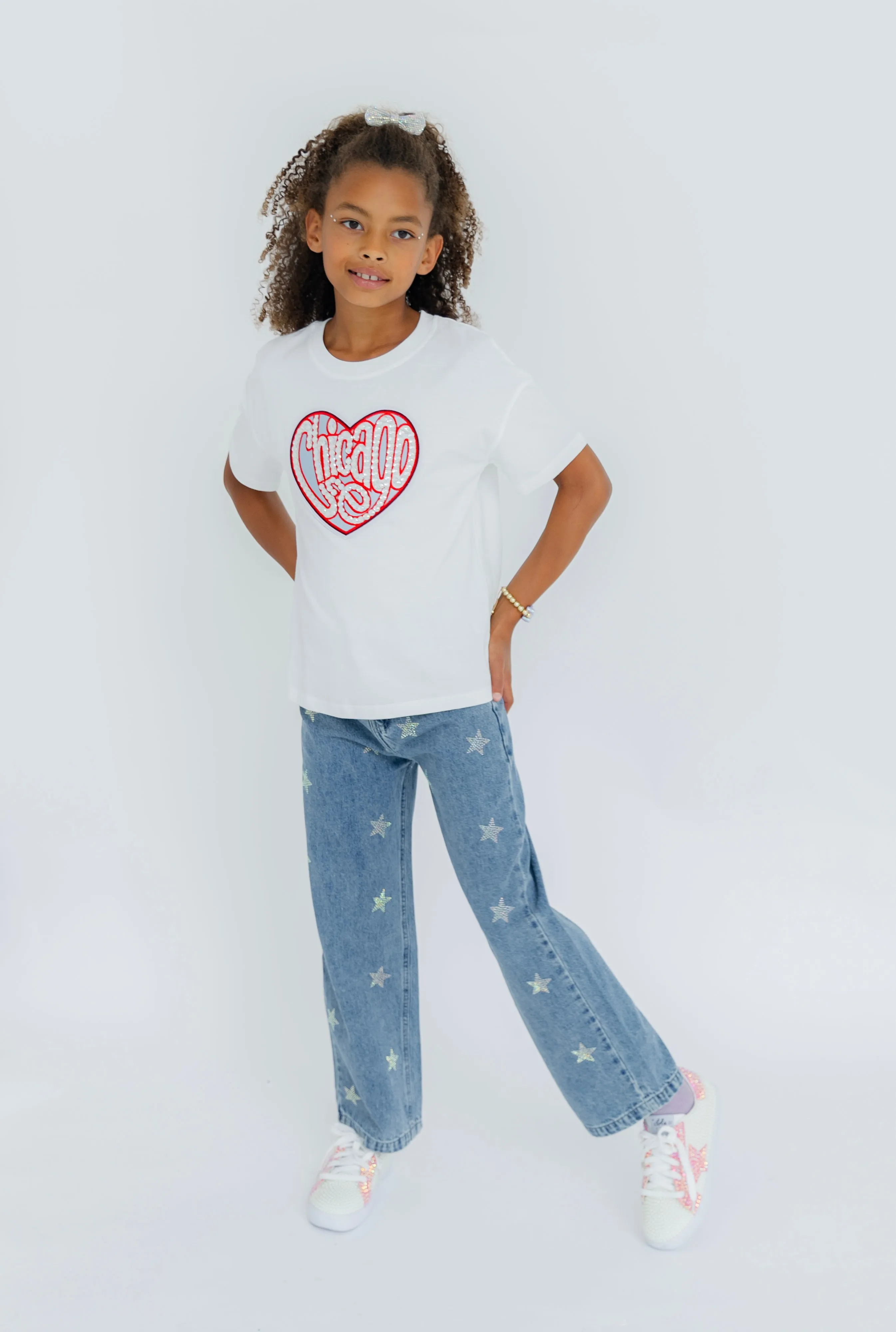 Chicago Sparkle Heart T-shirt