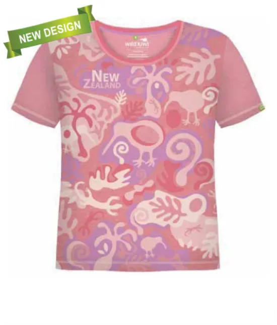 Children's T Shirt Pink Camo