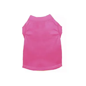 Cotton Poly Blend Tee Shirt in Bright Pink