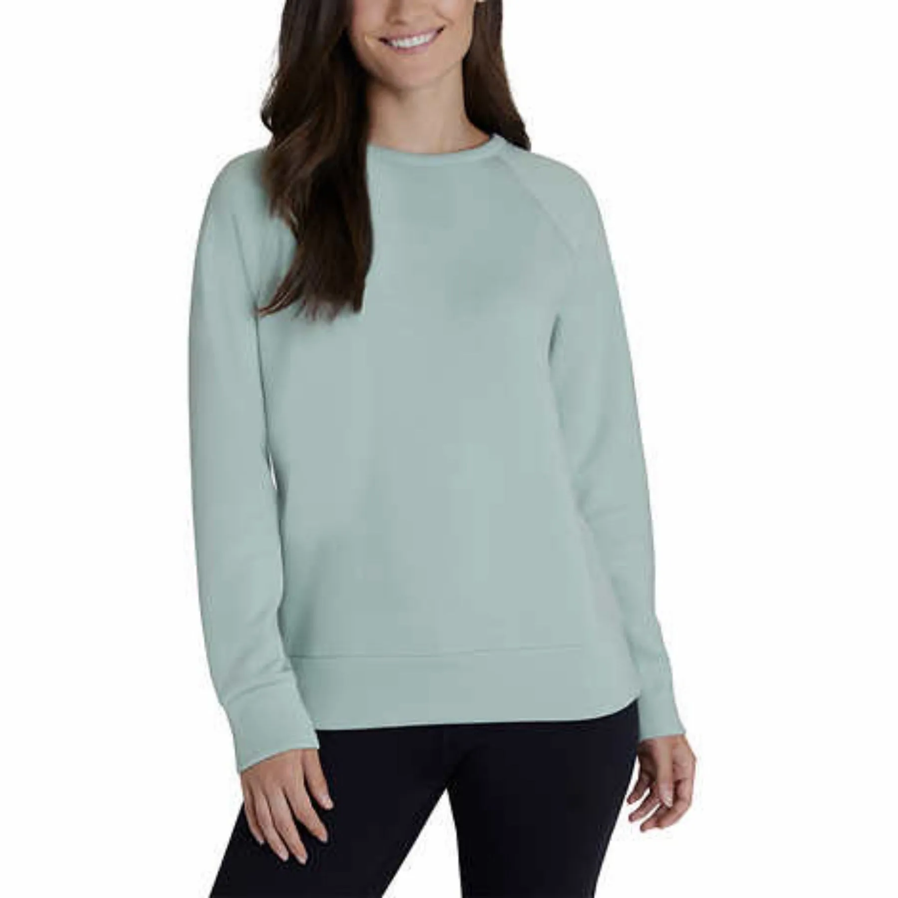 Eddie Bauer Ladies' Crewneck & Hoodie, 2-pack