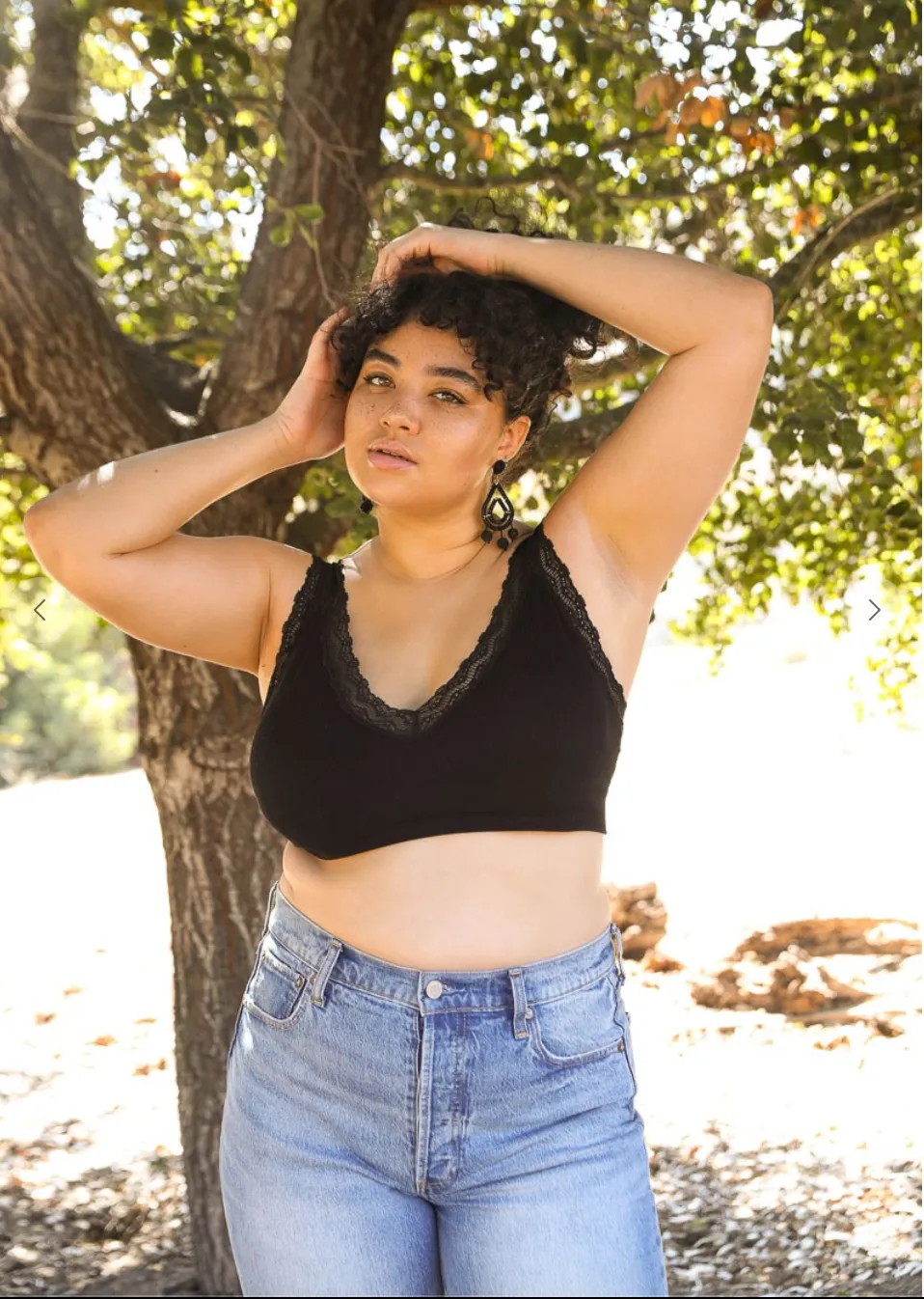 #H293 Lets Get Lacey Bralette (Black)