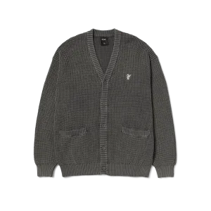 Huf Coolidge Waffle Cardigan - Black