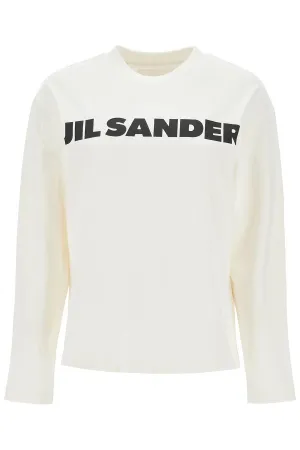 Jil Sander Long-Sleeved Logo T-Shirt