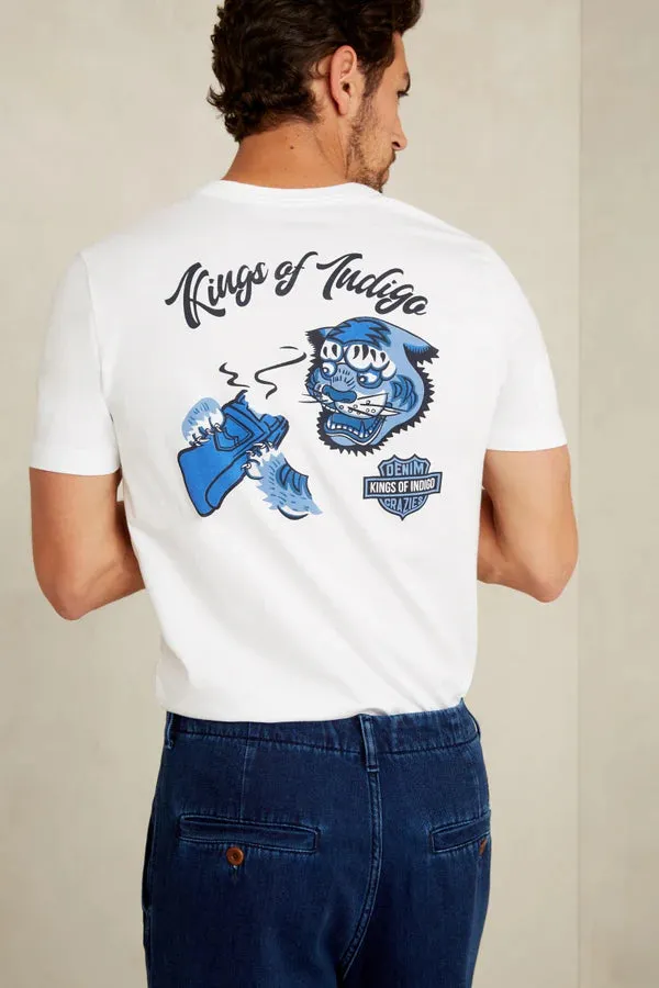 Kings Of Indigo White Denim Crazies T-Shirt