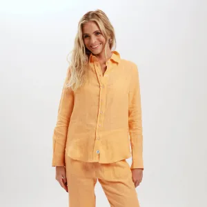 Ladies Linen - Long Sleeve Shirt | Orange