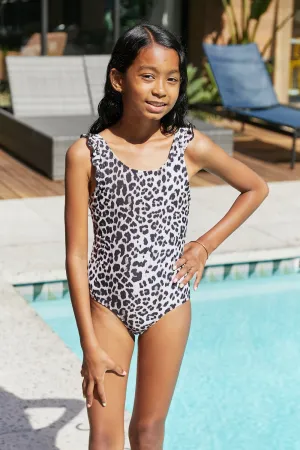 Leopard Print Float On Ruffled One-Piece