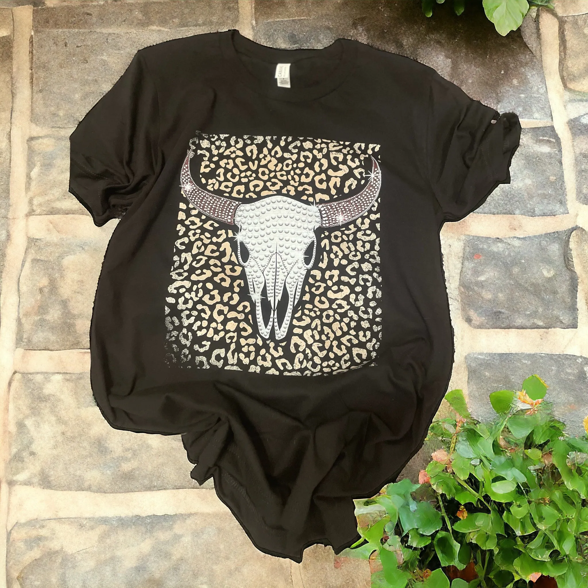 Leopard Steer Tee