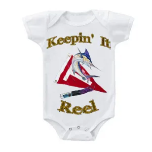 LPG Apparel Co. Baby Onesie Mark Ray Keepin' It Reel  0-18 months