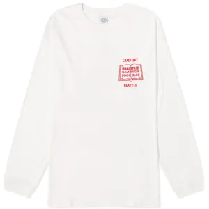 Manastash Long Sleeve Book Club T-shirt, white