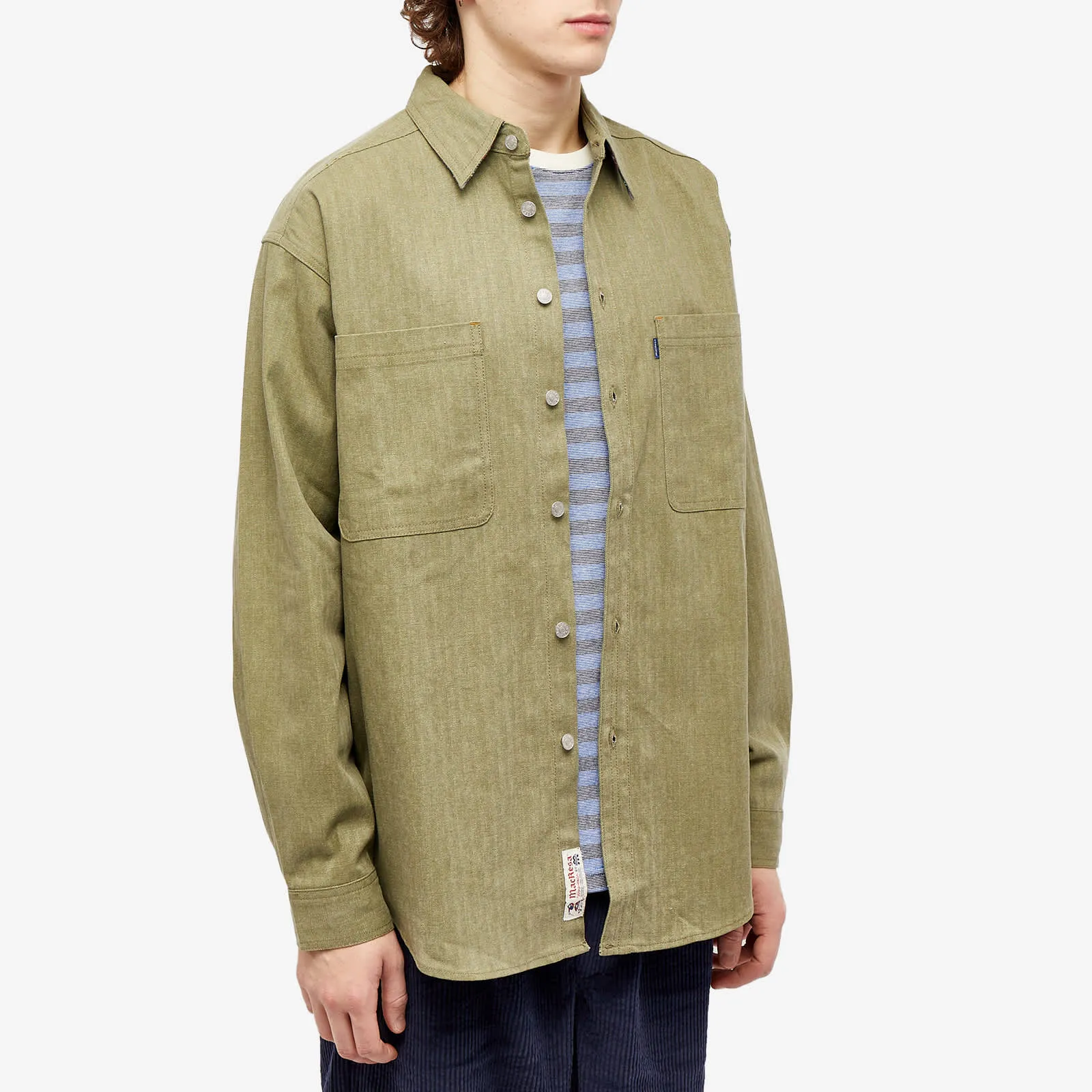 Manresa Macshirt Overshirt, Olive Green