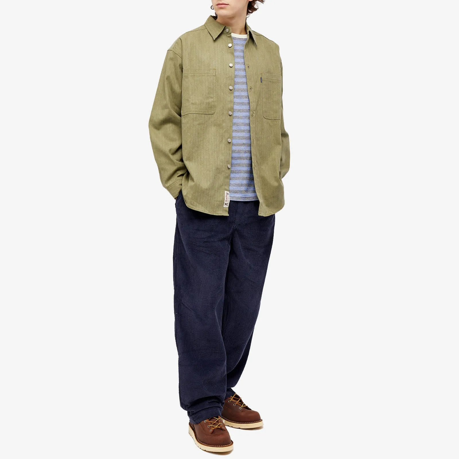 Manresa Macshirt Overshirt, Olive Green