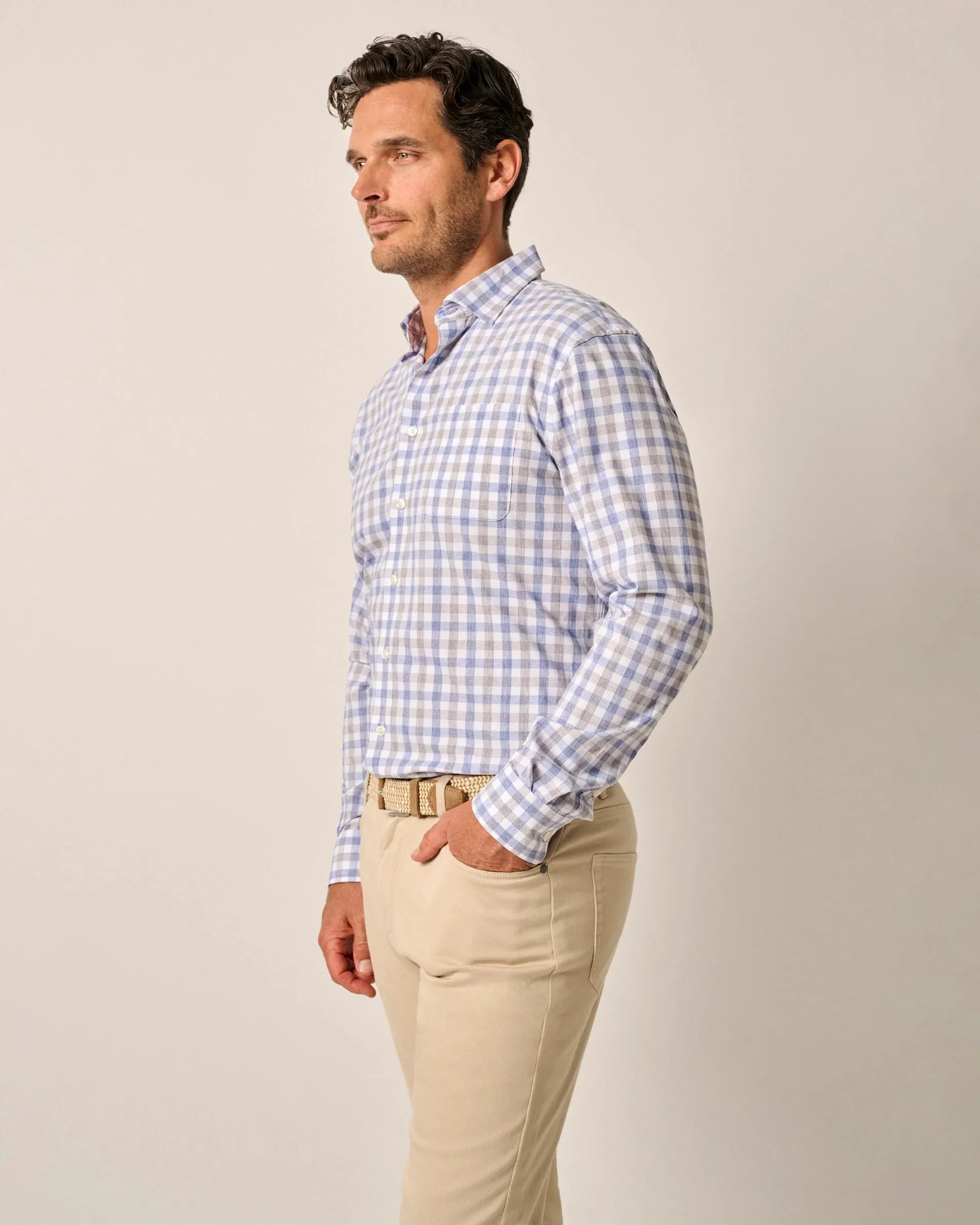 McArthur Performance Button Up Shirt in Cascade by Johnnie-O