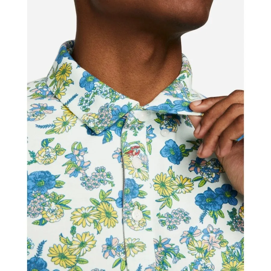 Nike Dri-Fit Player Floral Print Polo - Green/Silver