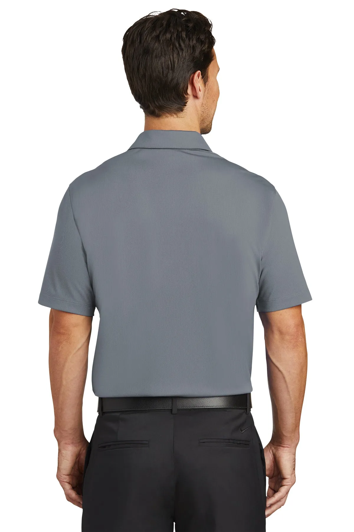 Nike Dri-FIT Vertical Mesh Custom Polos, Cool Grey