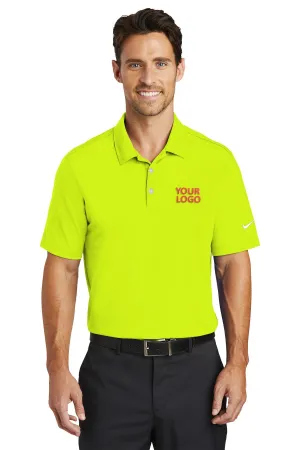 Nike Dri-FIT Vertical Mesh Custom Polos, Volt