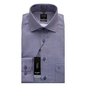 OLYMP Navy/Red Dot Modern Fit Shirt