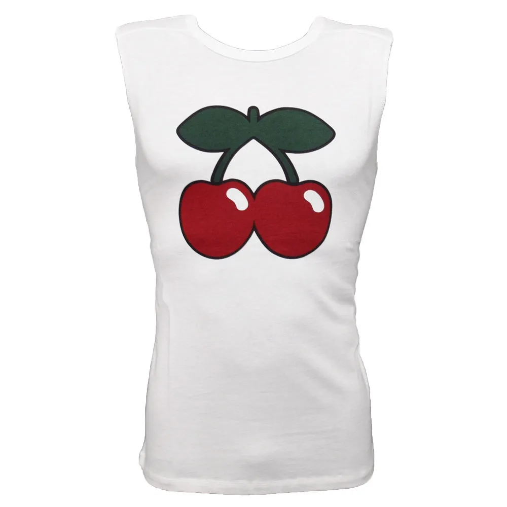 Pacha Basic Cherry Logo White Tank