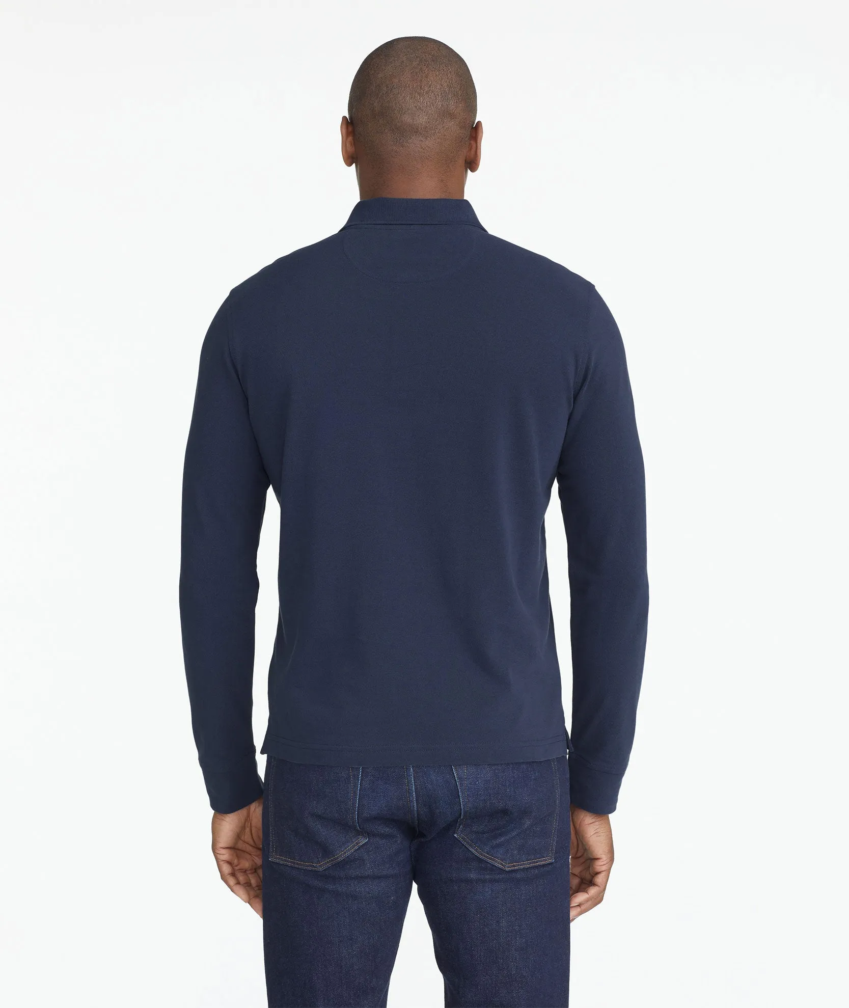 Pique Long-Sleeve Polo