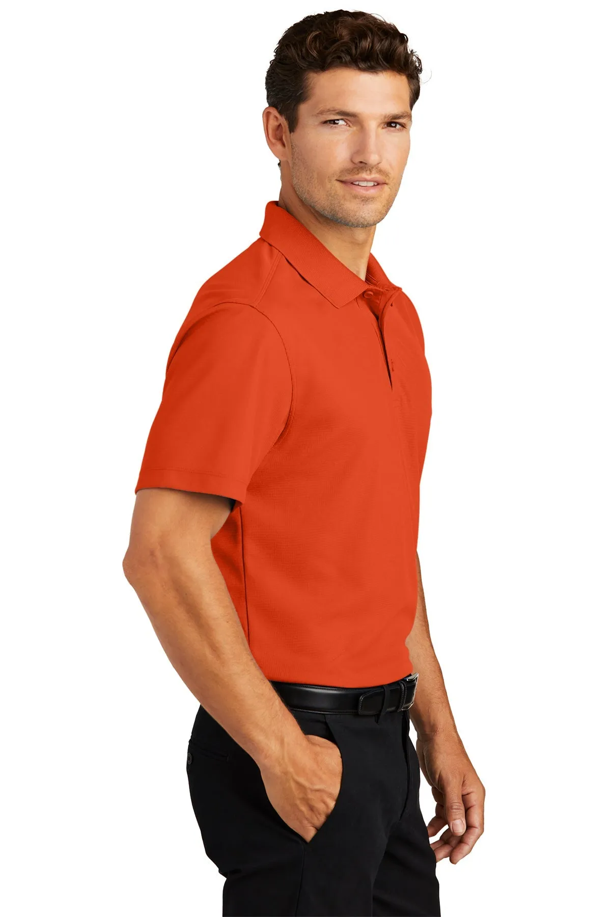 Port Authority Dry Zone Customized Grid Polos, Autumn Orange