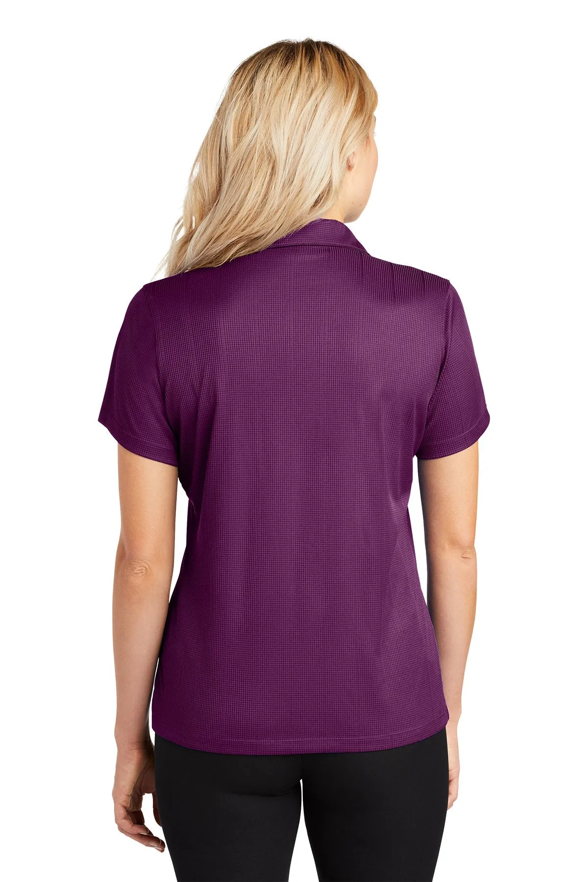 Port Authority Ladies Performance Customized Fine Jacquard Polos, Violet Purple