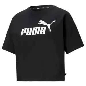 Puma - Women's Essentials Cropped Logo T-Shirt (586866 01)