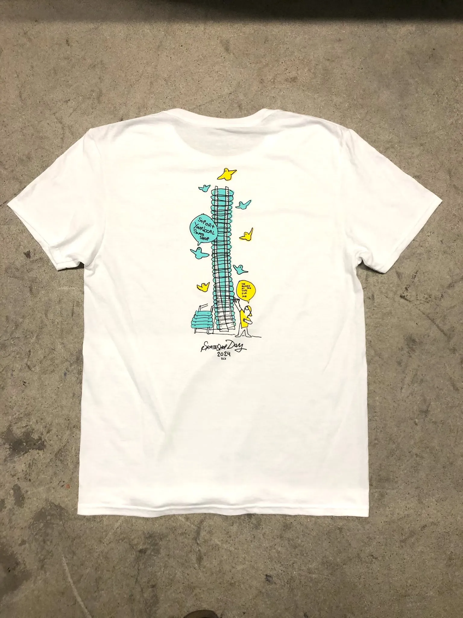 Rose Street SSD 2024 Gonz Deck Wall Tee White