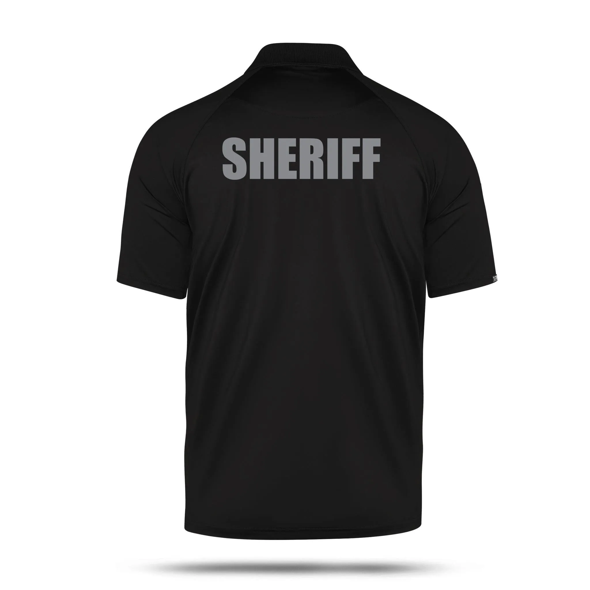 [SHERIFF] Men's Performance Polo [BLK/GRY]