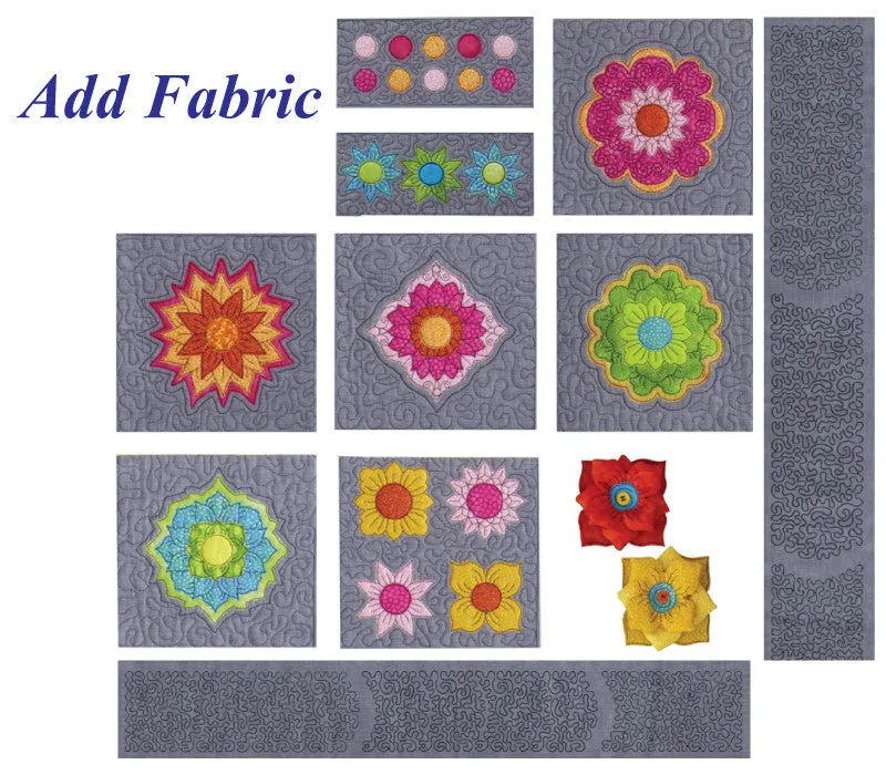 Stipple!™ Fabulous Flowers and Medallions - Physical Card