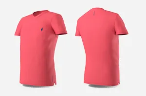 V-Neck (peach/navy)