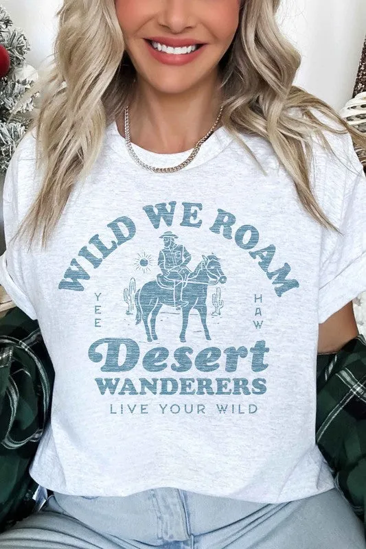 WILD WE ROAM OVERSIZED GRAPHIC TEE