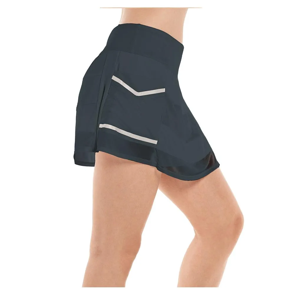 Women's Long Cargo Mesh Tennis Skort