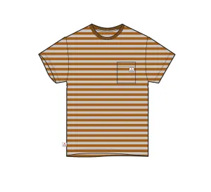 Zen Recycled Relaxed Fit T-Shirt - Retro Orange Stripe